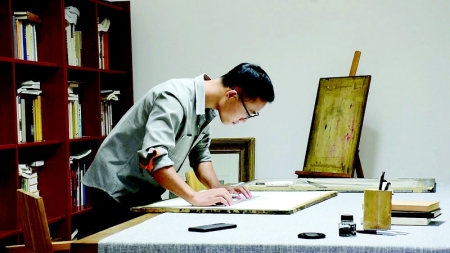 <br>          临汾青年画家刘凯用画笔记录家乡古建 本版图片均由受访者提供<br><br>        